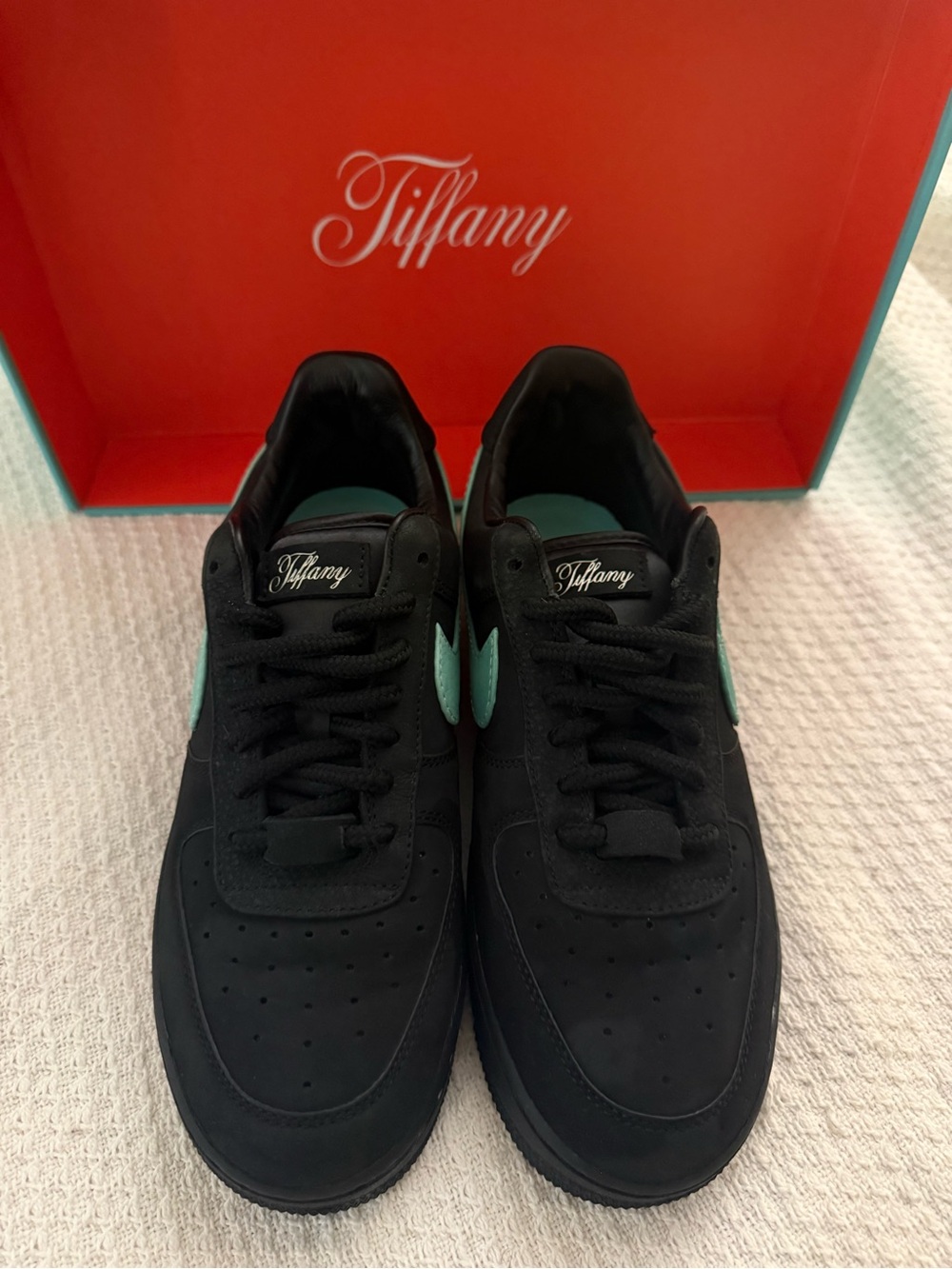 Nike Air Force 1 Tiffany & Co. Black & Tiffany & Co. Blue Low-Top Sneakers